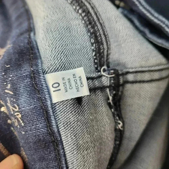 Seven7 Jeans Womens 10 Tummyless High Rise Boot Cut Medium Wash Whiskered - Picture 8 of 13